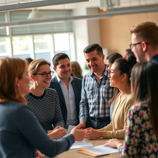 Un grupo de personas trabajando en habilidades de comunicación